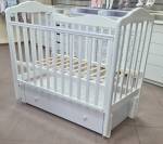 Кровать детская "Алита" 4/6 New" универсальный маятник, автостенка съемная, ящик, цвет белый