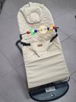 Шезлонг детский для новорожденного Luxmom LM - 121, цвет хаки (от рождения до 13 кг)