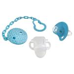 Соска-пустышка "PITUSO" силиконовая, размер S (0м+) +держатель, Mint (Мятный)