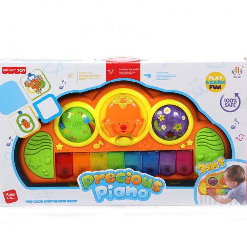 Игровой центр JIA LE TOYS "Мое первое пианино" с креплением на кроватку
