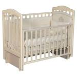 Кровать детская "Алита" 3/5" универсальный маятник, автостенка. цвет слоновая кость