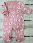 Комбинезон ясельный футер 2-х нитка, бабочки р.56