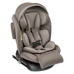 Автокресло детское "INDIGO SMART+" Isofix 0-36 кг, капюшон/подножка, цвет бежевый/коричневый
