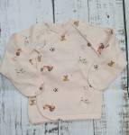 Кофточка ясельная  "Лапочка" К214/00Ч5и(бежевый/игрушки) р.56,62