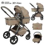 Коляска-трансформер 3в1 "Luxmom 506" цвет хаки