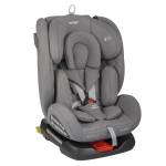 Автокресло детское INDIGO "TOURNEO S Isofix" 0-36 кг, цвет серый