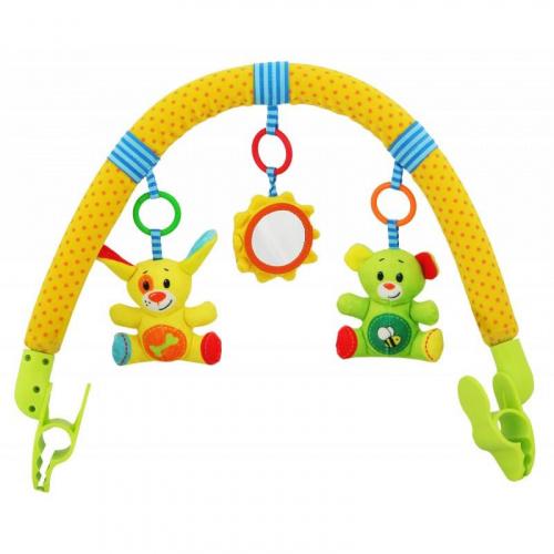 Дуга игровая на коляску/кроватку "Мишка и собачка" BabyMix