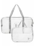Комплект сумок в роддом "ROXY-KIDS" (32*23*17 см,55*29*21 см) цвет серый