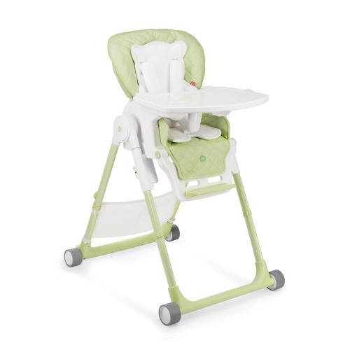 Стульчик для кормления "William V2" Happy Baby (положение лежа, эко-кожа) Green