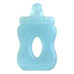 Прорезыватель силиконовый PITUSO "Бутылочка" цвет голубой