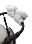 Муфта-рукавички "Карапуз" на коляску (мех) цвет белый, арт.2629