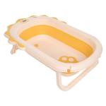 Ванна детская складная "PITUSO" Yellow/Желтый, встроенный термометр, со сливом, 80 см 