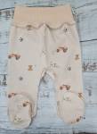 Ползунки интерлок "Лапочка" К214/00Н7и (бежевый/игрушки) р.62