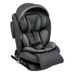 Автокресло детское "INDIGO SMART+" Isofix 0-36 кг, капюшон/подножка, цвет серый