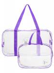 Комплект сумок в роддом "ROXY-KIDS" (32*23*17 см,55*29*21 см) цвет фиолетовый