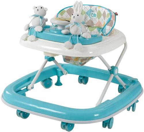 Ходунки детские "Smiley" Happy Baby силиконовые колеса,игровая панель. Акция!