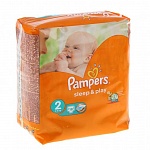 Подгузники детские "Pampers sleep & play 3 midi" 3-6 кг, 18 шт.