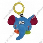 Игрушка-погремушка "Слон" с прорезывателем (Lorelly toys) 1019092 1303