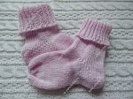 Носочки детские вязаные р.10 (10% шерсть/90% пан) цвет розовый