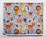 Пеленка впитывающая многоразовая Африка (бамбук-уголь) 70*120 см