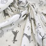 Пеленка муслиновая "Bambola" Африка (двухслойная) , размер 120*90 см