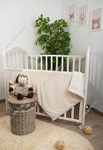 Плед детский "Топ-Топ"с утеплителем, цв.молочный, р.90*90 см