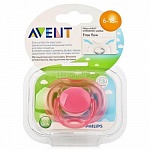 AVENT Пустышка силиконовая "Freeflow" 6-18 мес.