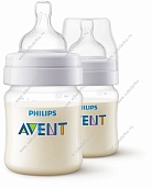 Набор  бутылочек для кормления "Аvent" "Classic Anti-colic " 1 мес+" 125 мл (2шт)