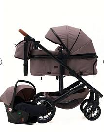 Коляска -трансформер 3в1 "Little Sonya Leona" , цвет бежевый