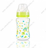 Бутылочка "BabyOno" антиколиковая с широким горлышком 240 мл, арт.403