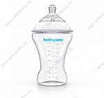 Бутылочка "NATURAL NURSING" тм BabyOno антиколиковая с широким горлышком 260 мл