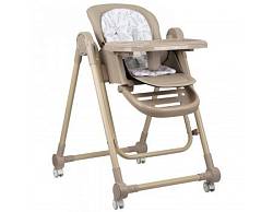 Стульчик для кормления "Indigo CHILL" эко-кожа, цвет бежевый