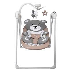 Качели электронные "Indigo TEDDY" цвет бежевый, до 15 кг,12 мелодий