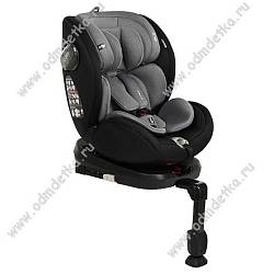 Автокресло детское "Pituso Roys Pro" Isofix 0-36 кг, Black, Grey Inlay/черный, серый вкладыш