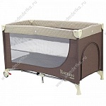 Манеж-кровать "Romano" beige+coffee ,2 уровня, размер 125*65