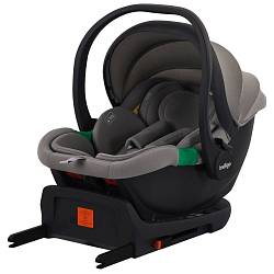 Автокресло Indigo "MINKY I-SIZE" с базой, группа 0+ (40-87см), цвет светло-серый