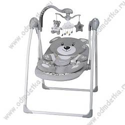 Качели электронные "Indigo TEDDY" цвет серый, до 15 кг,12 мелодий