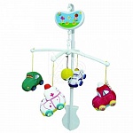 Музыкальная карусель на кроватку "Веселые машинки" (Biba Toys)