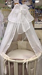 Балдахин для детской кроватки 400*150 см, вуаль, цвет белый