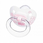 Соска-пустышка для сна NUK "Baby blue&rоse " силиконовая, 6+