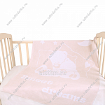 Одеяло байковое жаккардовое "Сони". цвет бежевый.размер 140*100 см